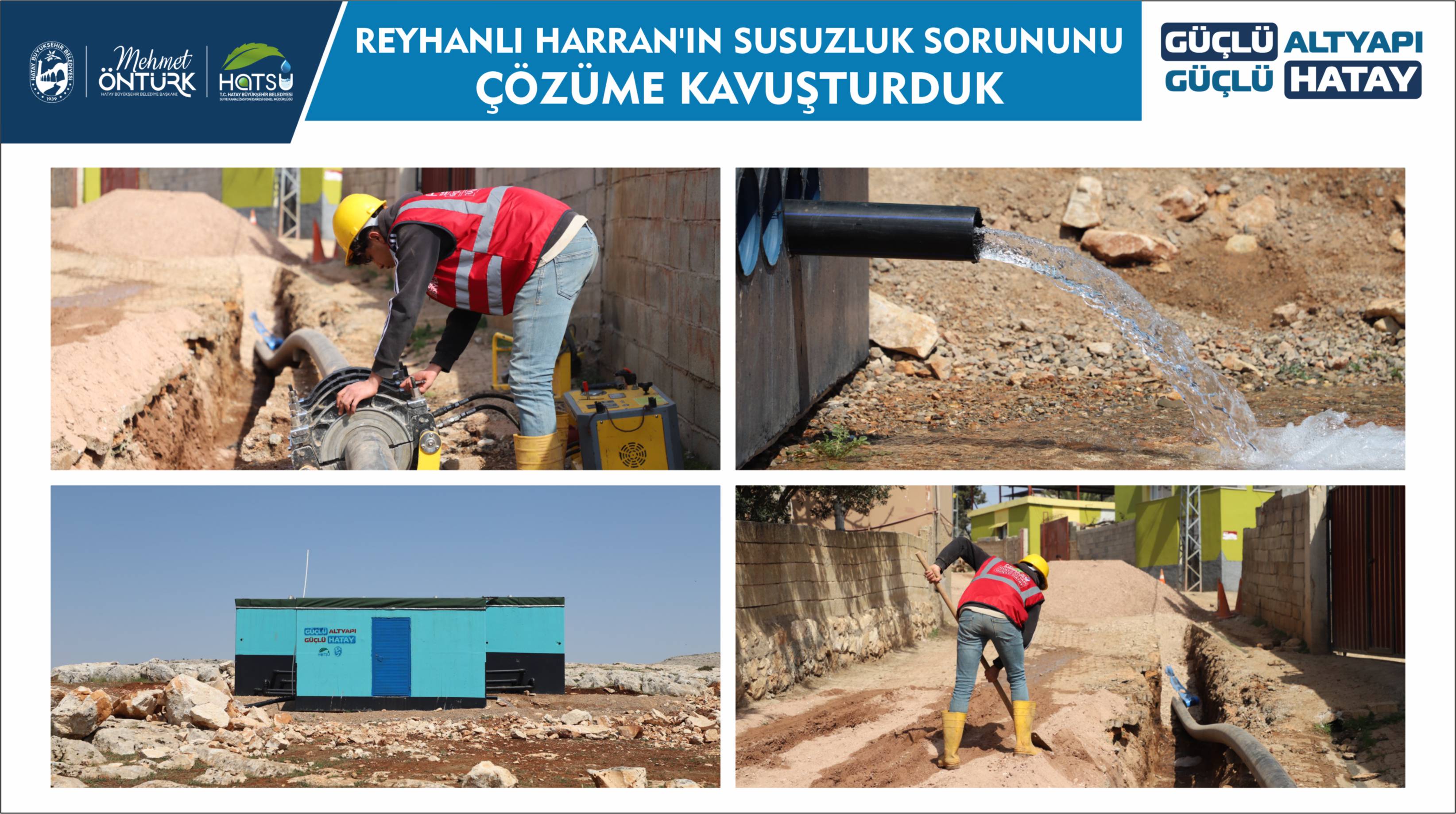 Reyhanlı Harran\'ın Susuzluk Sorununu Çözüme Kavuşturduk